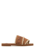 Women's Caramel Suede Woody Slippers Softybrown Flat Shoes