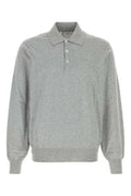 Men's Cotton Polo Shirt Gray