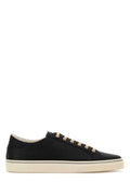 Men's Black Leather Sneakers C7995