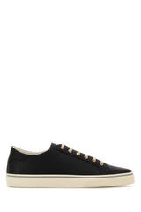 Men's Black Leather Sneakers C7995