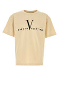 Men's Beige Cotton T-Shirt Burronero