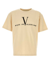 Men's Beige Cotton T-Shirt Burronero