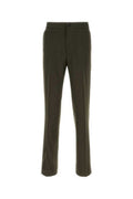 Men's Suit Trousers Green Wool