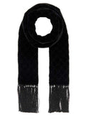 Men's Velvy Scarf Black Viscose Silk