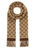 Women's Moon Scarf Beige Wool