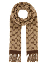 Women's Moon Scarf Beige Wool