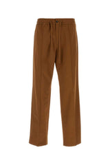 Men's Collection Trousers Brown Cotton