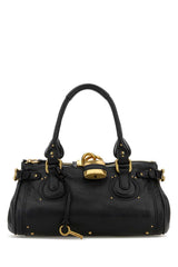 Women's Paddington Shoulder Bag Black Leather Domestic Asian