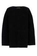Women's Jumper Black Virgin Wool Cashmere