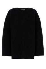 Women's Jumper Black Virgin Wool Cashmere