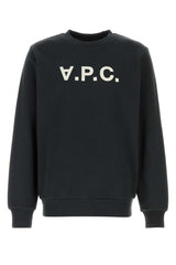 Men's Standard Sweatshirt Black Cotton Organic Sweater