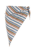 Women's Striped Cotton Sarong Blue Swimwear