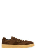 Men's Brown Suede E Re-Nylon Sneakers Cacao