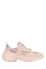 Women's Viv On The Run Mini High Heel Shoe Beige Suede Mesh