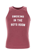Men's Ribbed Cotton Tank Top Pink Tops
