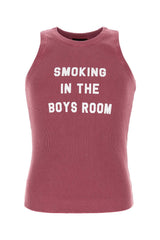 Men's Ribbed Cotton Tank Top Pink Tops