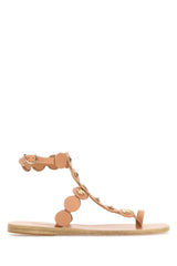 Women's Sandal Beige Leather