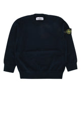 Boys' Crew Neck Navyblue Sweater Cotton