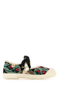 Women's Embroidered Canvas Bay By Slip Ons Nerofiorimulticolorivoryivory Sneaker