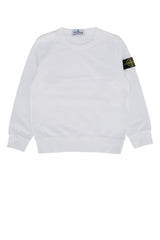 Boys' Logo-Patched Sweatshirt White Sweater