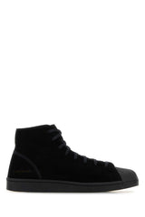 Men's Black Suede Kuro Pro Model Sneakers Blackblackblack