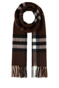 Unisex Giant Scarf Brown Cashmere
