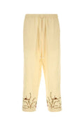 Men's Avian Pant Beige Cotton Hemp