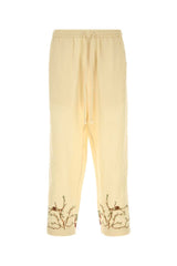 Men's Avian Pant Beige Cotton Hemp