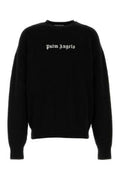 Men's Merino Wool Blend Sweater Black Nylon