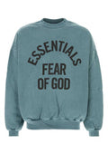 Men's Crewneck Sweatshirt Blue Cotton Sweater