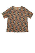 Boys' Madeline B Chk Sweater Beige Cotton