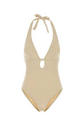 Women's Swimsuit Beige Nylon Elastane Swimwear