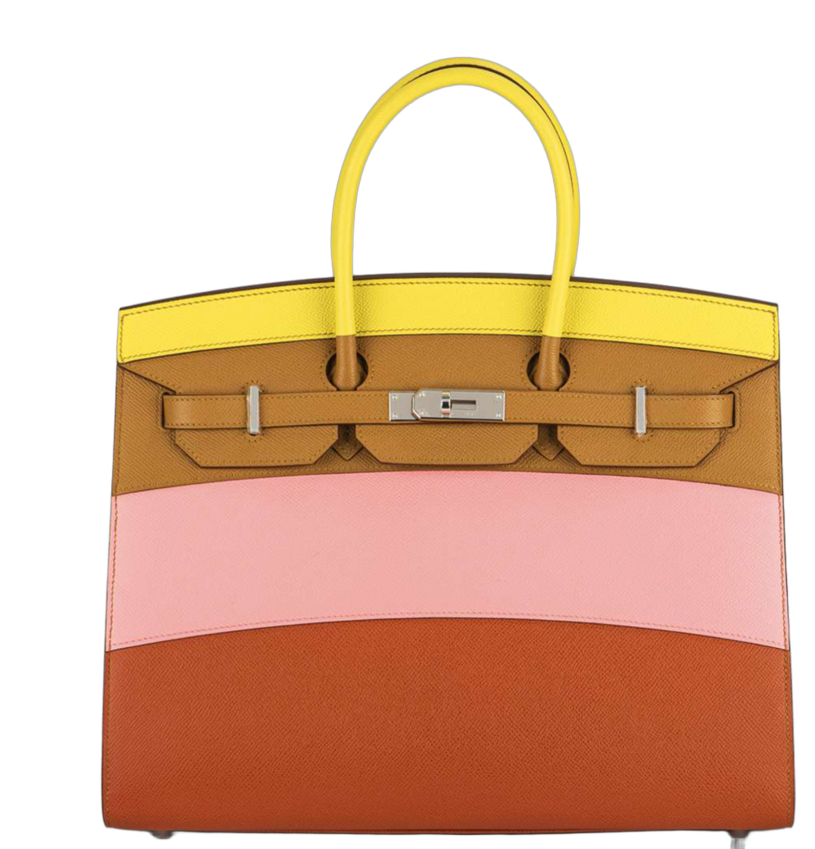 Hermès Birkin 35 Sellier Top Handle Bag — Sunrise Rainbow
