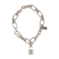 Acne Studios Chain-Link with Padlock Necklace — Silver