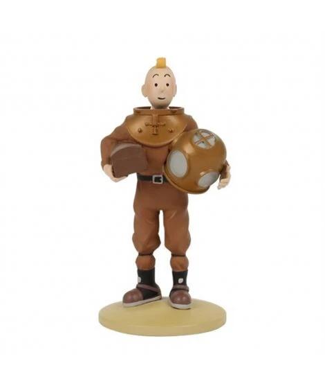 Figura de colección resina Tintín con traje de buzo 12cm