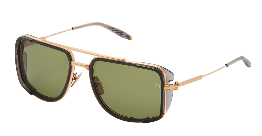 Stargazer - Gold Dark Grey Crystal Nd Acetate Sunglasses