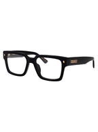 D2 0167-G 807 Black Acetate Optical