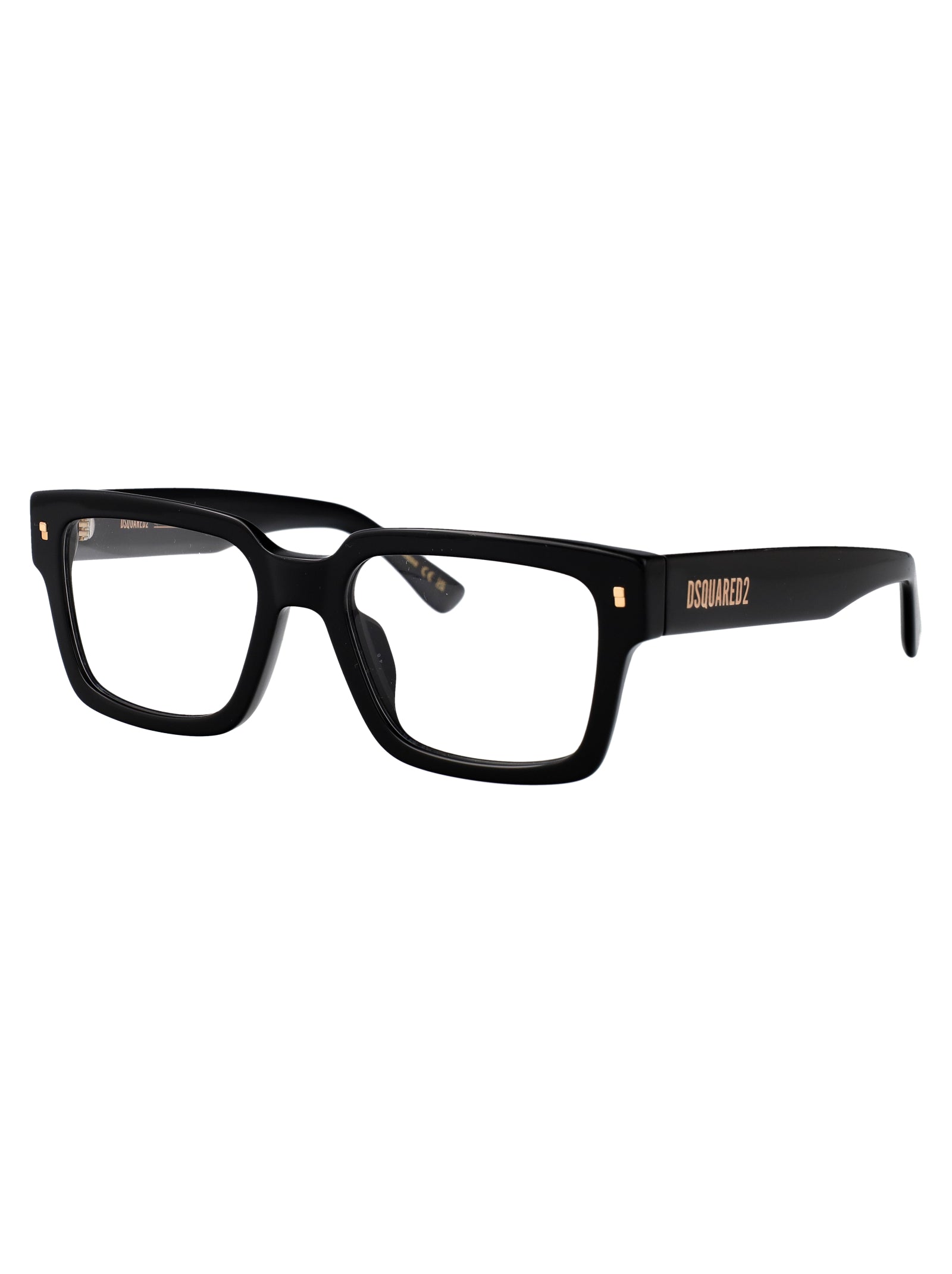 D2 0167-G 807 Black Acetate Optical