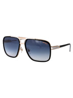 Black White Metal Sunglasses