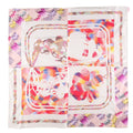Hermès Brides de Gala Marble Silk Dossard Scarf — Pink, White and Blue