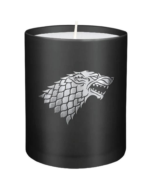 Juego de Tronos Vela Vidrio House Stark 8 x 9 cm