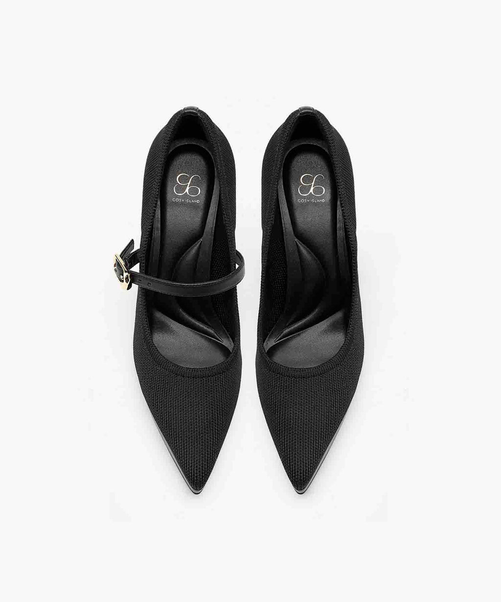 StyleFlex Pointed Toe Heeled Platform Pump - 2X Wide