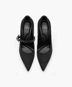 StyleFlex Pointed Toe Heeled Platform Pump - 2X Wide