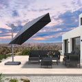 PURPLE LEAF Sombrilla de Jardín con Protección UV para Terraza y Exterior