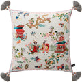 Imperial Dragon & Musician Luxe Pillow Cover