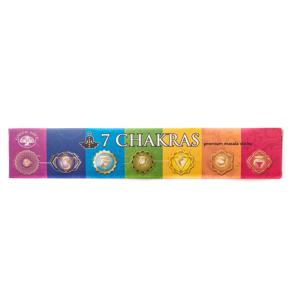 Incienso 7 Chakras de Green Tree 15 gr