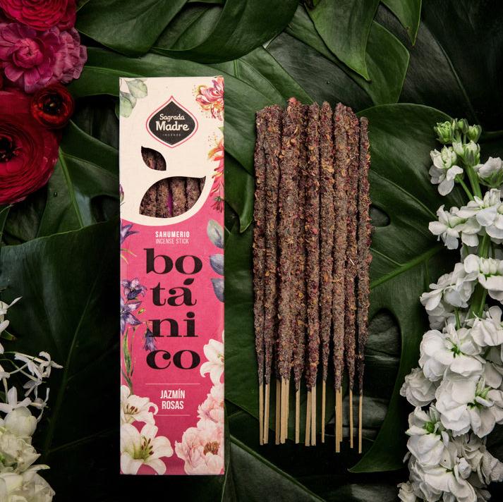 Incienso Jazmín & Rosas 'Botánico' - Sagrada Madre