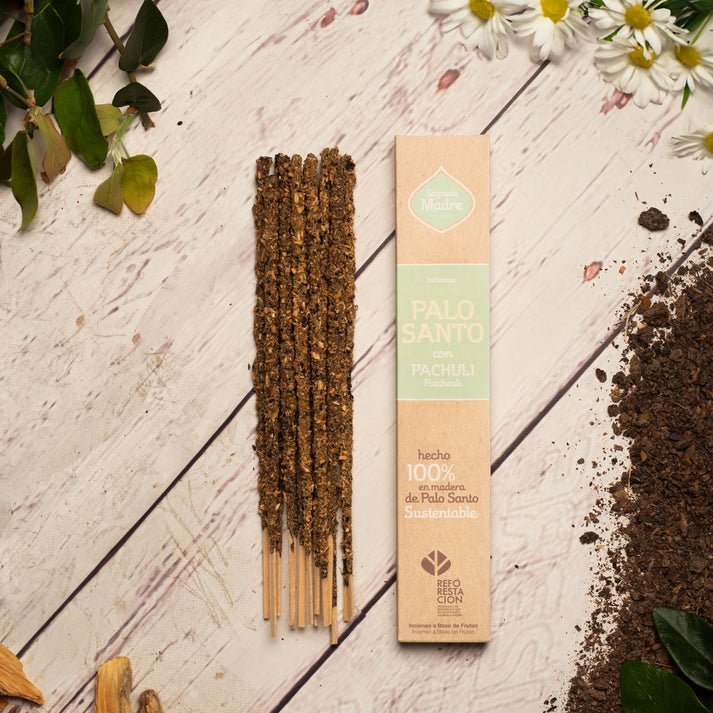 Incienso Palo Santo con Pachuli Sagrada Madre