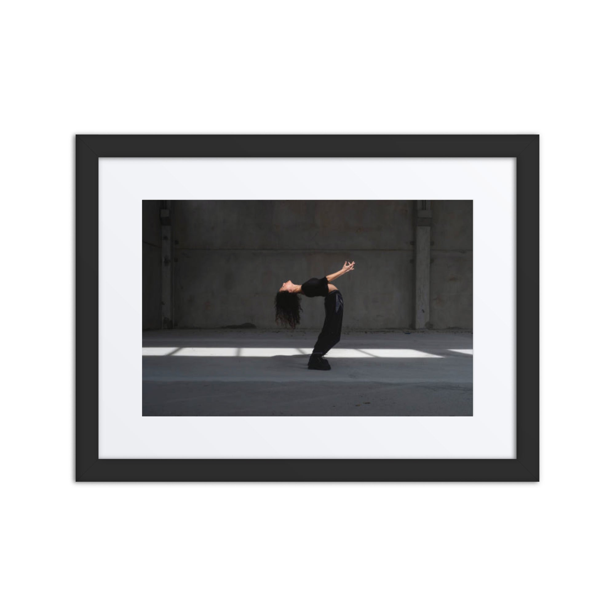 Industrial Cambré | Dance-Art Framed Poster #38 (17.5" H x 21.5" W)