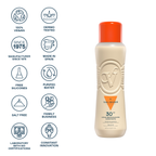 Leche Hidratante Bronceadora de Zanahorias Facial y Corporal SPF 30 – 480 ml